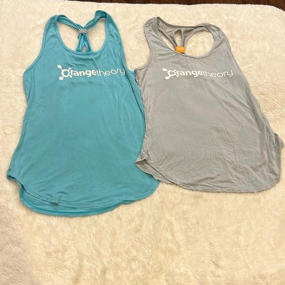 2 Orangetheory Fitness tank top blue gray small - Picture 1 of 12